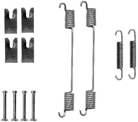 HELLA PAGID Комплектующие, тормозная колодка 8DZ 355 200-751